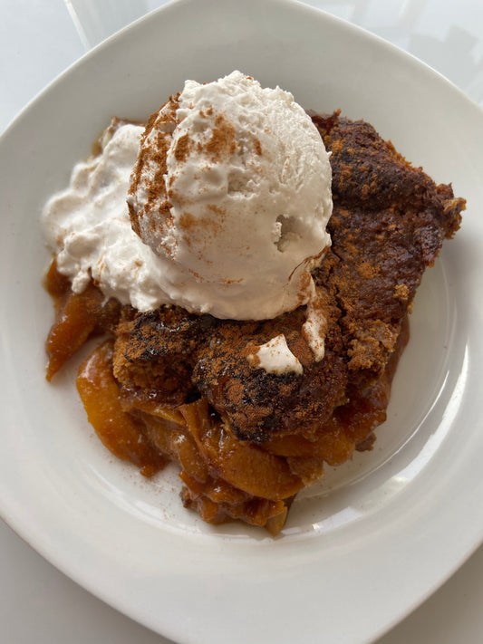 Plant-Based GF Peach Cobbler